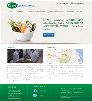 Web Design by Hetal  for Enzaq Aquaculture | Design #2009235