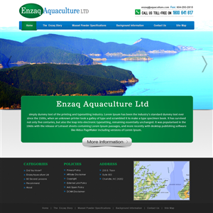 Web Design by webxvision for Enzaq Aquaculture | Design #2015719