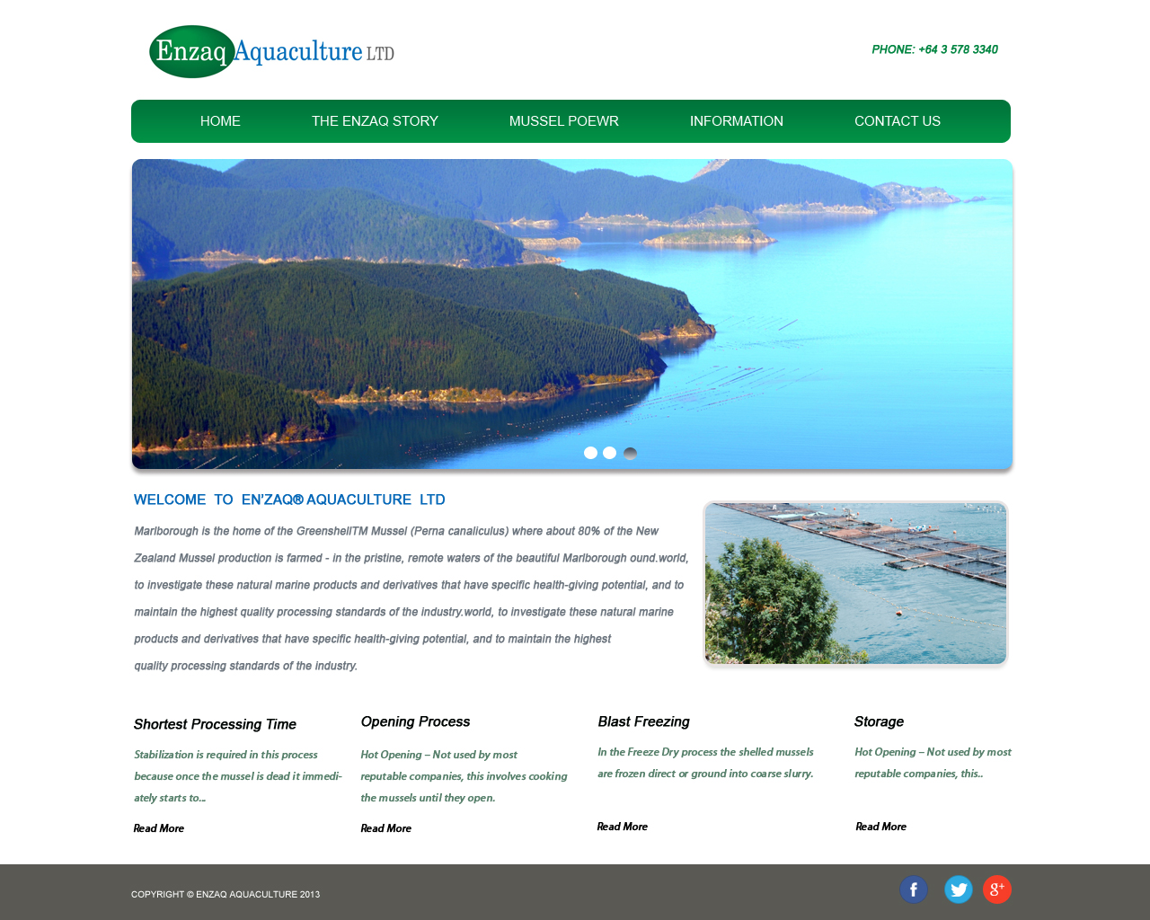 Web Design by pb for Enzaq Aquaculture | Design #1984576