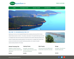 Web Design par pb pour Enzaq Aquaculture | Design : #1984576