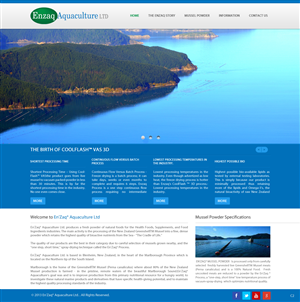Web Design par pb pour Enzaq Aquaculture | Design : #1985691
