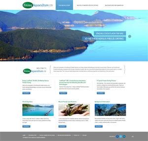 Web Design par pb pour Enzaq Aquaculture | Design : #1985703