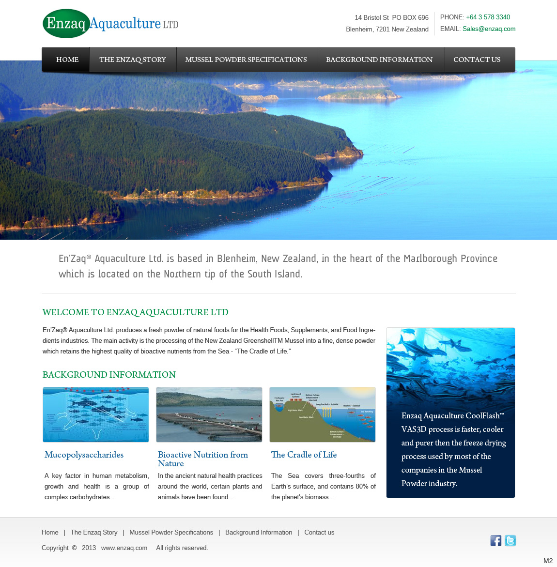 Web Design by pb for Enzaq Aquaculture | Design #1985707