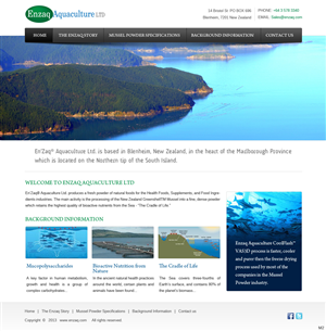 Web Design par pb pour Enzaq Aquaculture | Design : #1985707