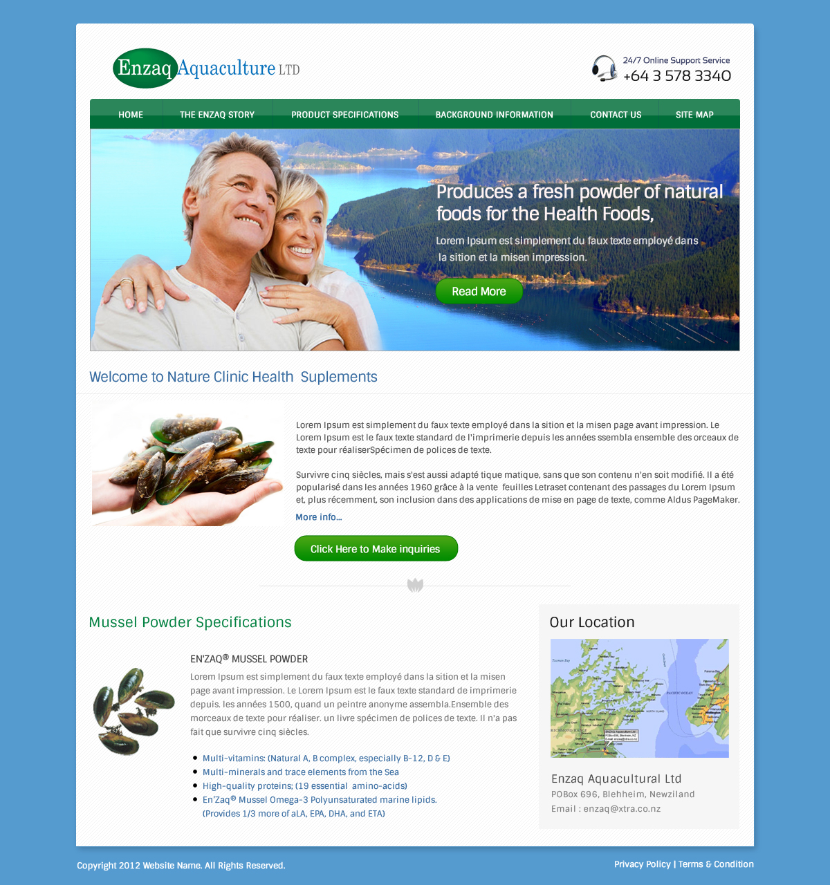 Web Design par OM pour Enzaq Aquaculture | Design : #2002756
