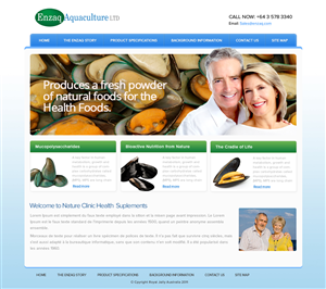 Web Design par OM pour Enzaq Aquaculture | Design : #2002760