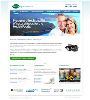 Web Design par OM pour Enzaq Aquaculture | Design : #2002761