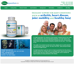 Web Design par jeckx2 pour Enzaq Aquaculture | Design : #2013776