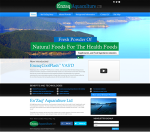 Web Design by Behriatech for Enzaq Aquaculture | Design: #2006711