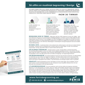 Muslim funeral brochure for Swedish market | Design de Flyer par popdesign¤
