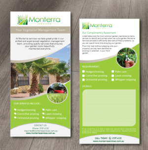 Flyer Design by alex989 for Monterra Services | Design: #7725376