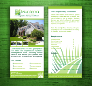 Flyer Design by T I K H E - L M W for Monterra Services | Design: #7740085