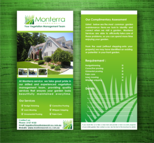 Flyer Design by T I K H E - L M W for Monterra Services | Design: #7740208