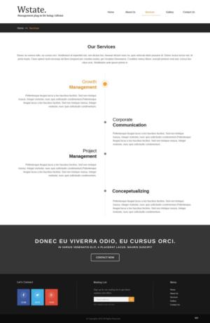 Web Design par pb pour Wstate | Design : #9574452