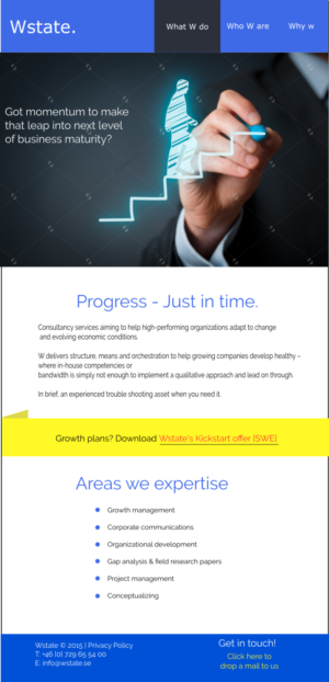Web Design by lintov7 for Wstate | Design #7753042