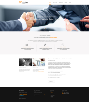 Wstate - consultancy website | Web Design by Vikram M