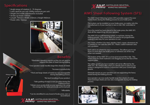 Brochure Design by Gawa Design for Australasian Industrial Marketing Services Pty Ltd (AIMS) | Design: #396455