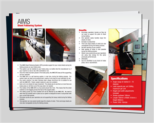Brochure Design by 610designs.com for Australasian Industrial Marketing Services Pty Ltd (AIMS) | Design: #395204