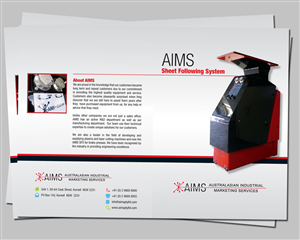 Brochure Design by 610designs.com for Australasian Industrial Marketing Services Pty Ltd (AIMS) | Design: #395208