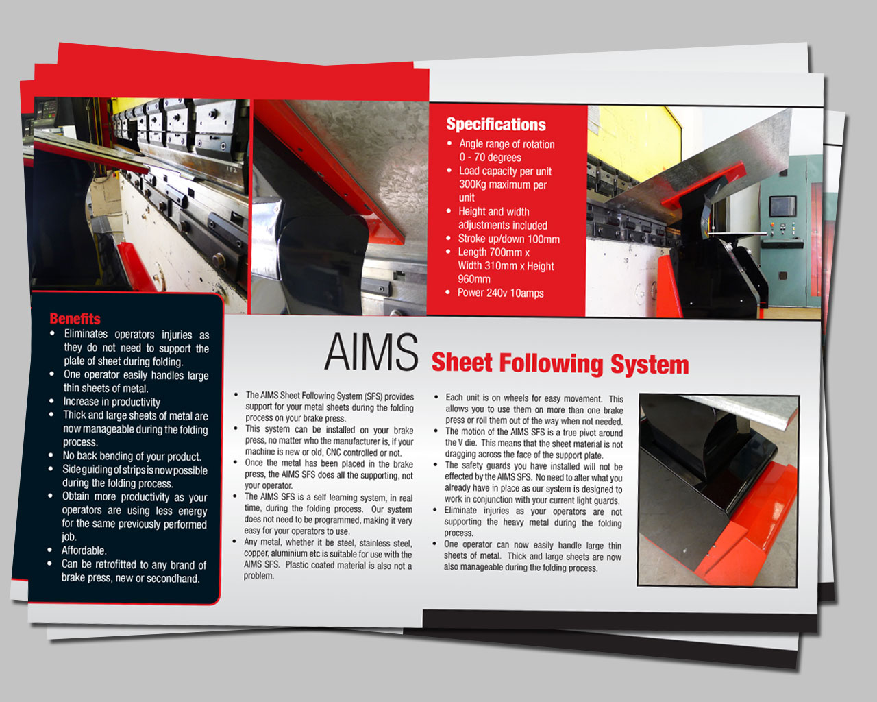 Design de Brochure par 610designs.com pour Australasian Industrial Marketing Services Pty Ltd (AIMS) | Design #395209