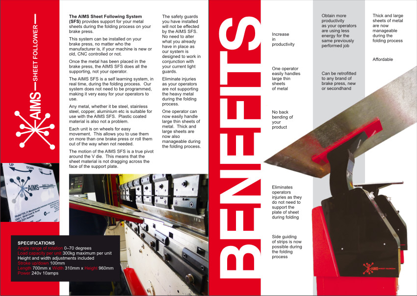 Brochure Design by Atvento Graphics for Australasian Industrial Marketing Services Pty Ltd (AIMS) | Design #391261