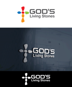 Logo Design by joliau for God's Living Stone | Design: #7740659