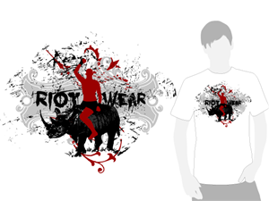 T-Shirt-Design von A DESIGN FOR YOU für Riot Wear | Design: #386983