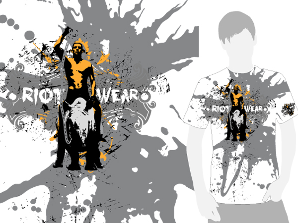 T-Shirt-Design von A DESIGN FOR YOU für Riot Wear | Design: #393139