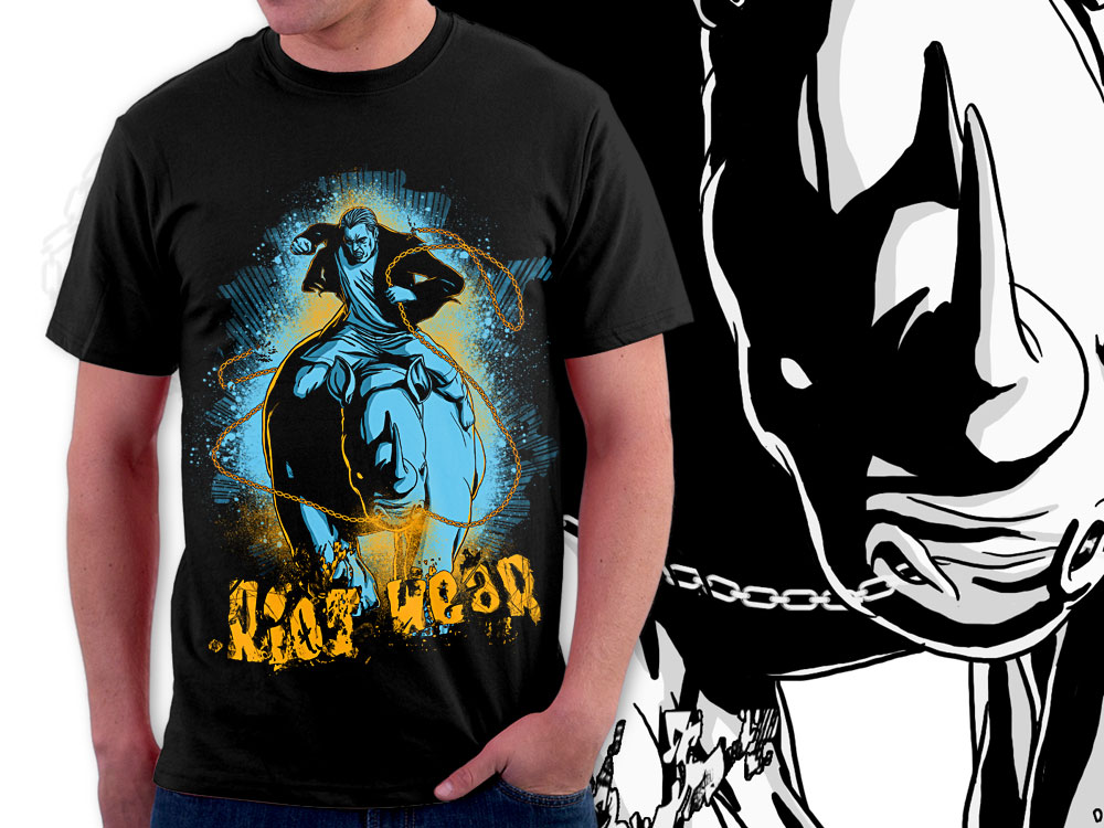 T-shirt Design by rezahales for Riot Wear | Design #395842
