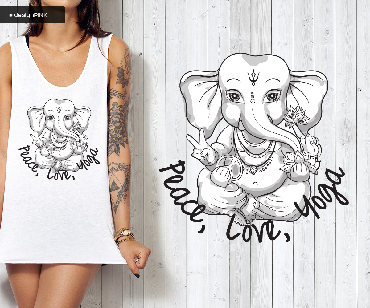 T-Shirt-Design von designPINK für 2Be1 Yoga | Design #7794034