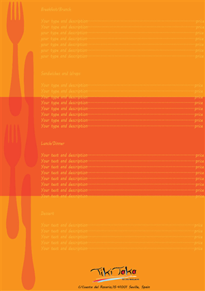 Menu Design by Peonie