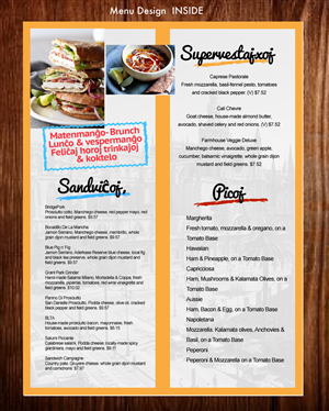 Menu Design by designgreen for TikiTakaBar | Design: #1916087