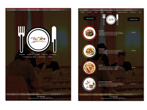 Menu Design by roopaljain