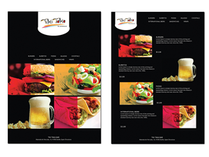 Menu Design by roopaljain for TikiTakaBar | Design: #1919311