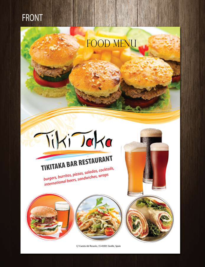 Menü-Design von meet007 für TikiTakaBar | Design #1935785