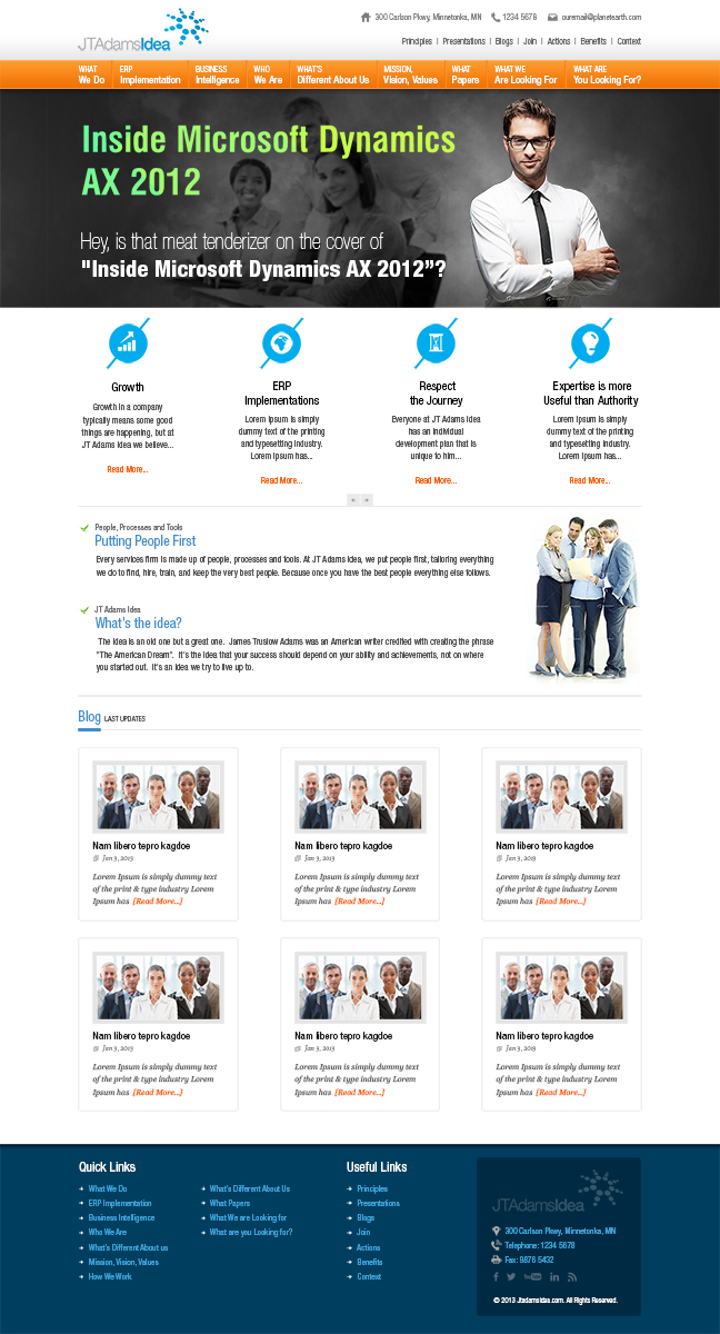 Wordpress Design by Mayank Patel for this project | Design #1929758