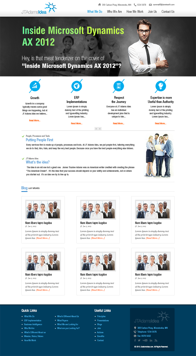 Wordpress Design by Mayank Patel for this project | Design #1934590