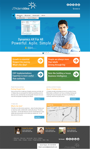 Wordpress Design Project - IT Consulting Services Web Site | Diseño Wordpress por Mayank Patel