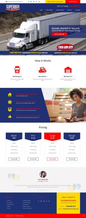 Web Design by pb for this project | Design: #7747830