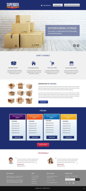 Web Design by pb for this project | Design: #7796887