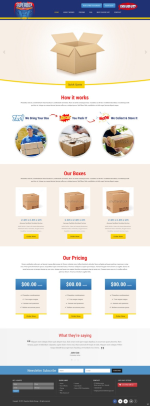 Web Design by pb for this project | Design: #7796889