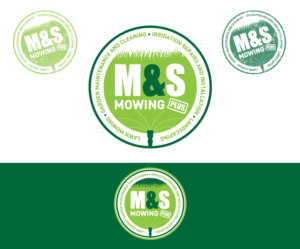 Logo Design by DiDi's for M&S Mowing Plus | Design: #7746261