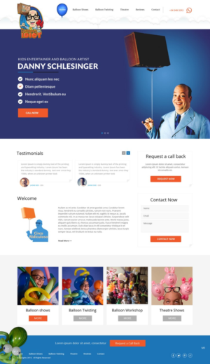 Design de Page d'Accueil par pb pour Muse Website Design | Design : #7738208