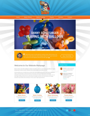 Design de Page d'Accueil par pb pour Muse Website Design | Design : #7738211