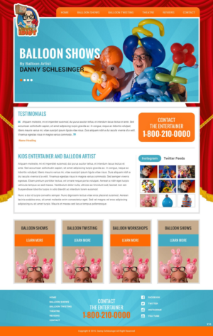 Landing Page Design by pb for Muse Website Design | Design: #7747666