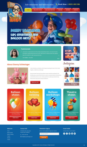 Landing Page Design by pb for Muse Website Design | Design: #7747671