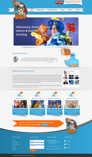Diseño de Página de Aterrizaje por Sbss para Muse Website Design | Diseño: #7747849