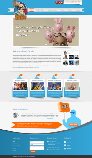 Design de Page d'Accueil par Sbss pour Muse Website Design | Design : #7747851
