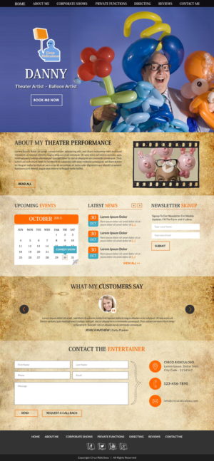 Design de Page d'Accueil par Sbss pour Muse Website Design | Design : #7747861