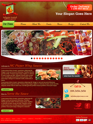 Wing Sauce business in Indiana needs a Website | Web-Design von Expert Designer